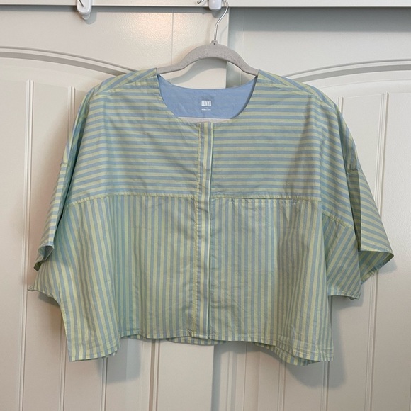 Lunya Airy Cotton Dolman Short sleeve shorts set size large - Picture 3 of 15